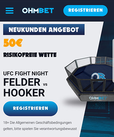 Ohmbet UFC Felder vs Hooker Risikofreie Wette