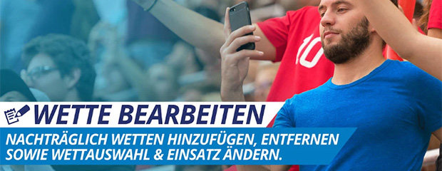 Sportingbet Wette bearbeiten