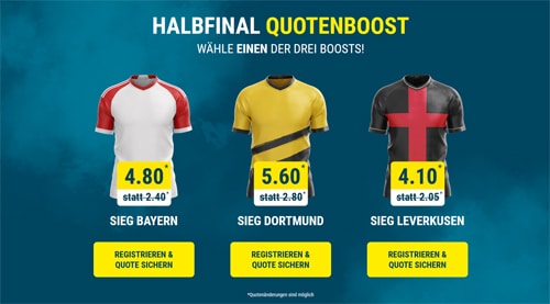 Rom Leverkusen Quoten Boost bei Sportwetten.de