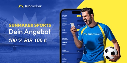 Sunmaker spendiert Neukunden 100 % bis 100 € für DFB Pokal Wetten