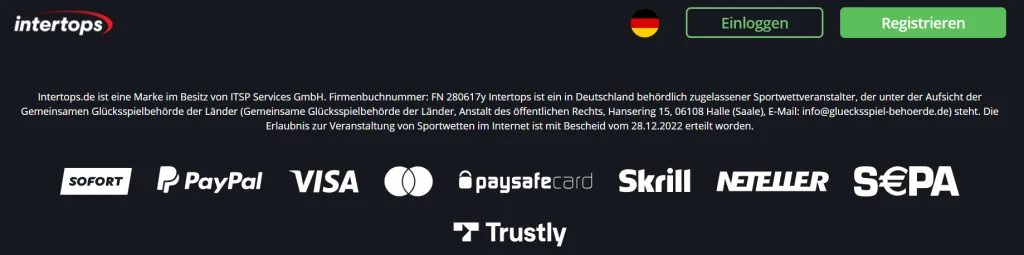 intertops paypal zahlung