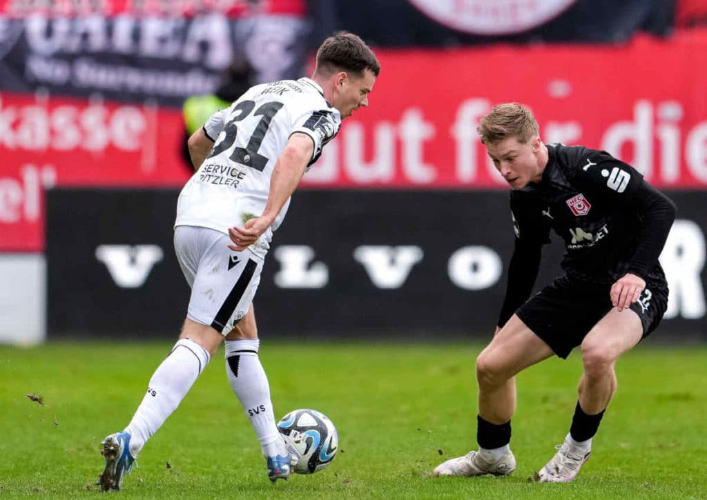 Feiert Sandhausen (im Bild: Linus Weik) gegen Zweitligaabsteiger Osnabrück einen guten Saisonauftakt?