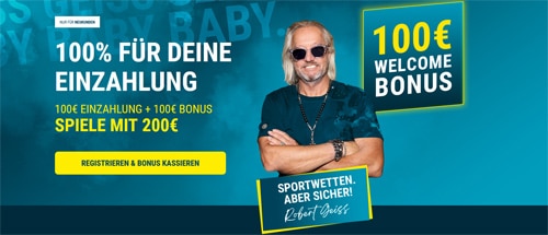 Sportwetten Bonus 100% bis 100 €