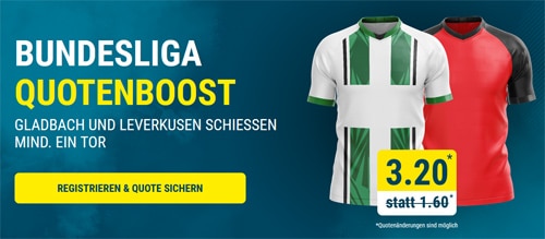 Sportwetten.de Gladbach Leverkusen Quoten Boost