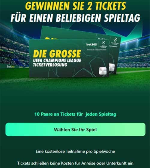 Bet365 Champions League Tickets