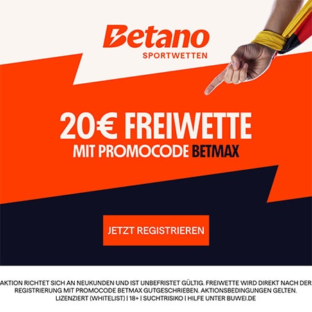 Betano 20€ Freiwette