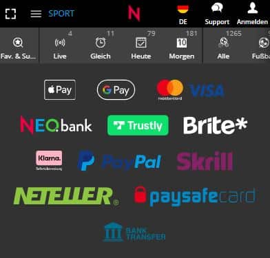 Neobet Paysafecard