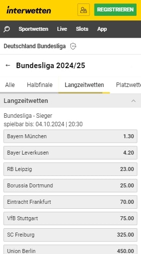 Interwetten Outright