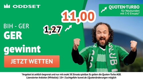 Oddset Bosnien Deutschland Quoten Turbo Angebot