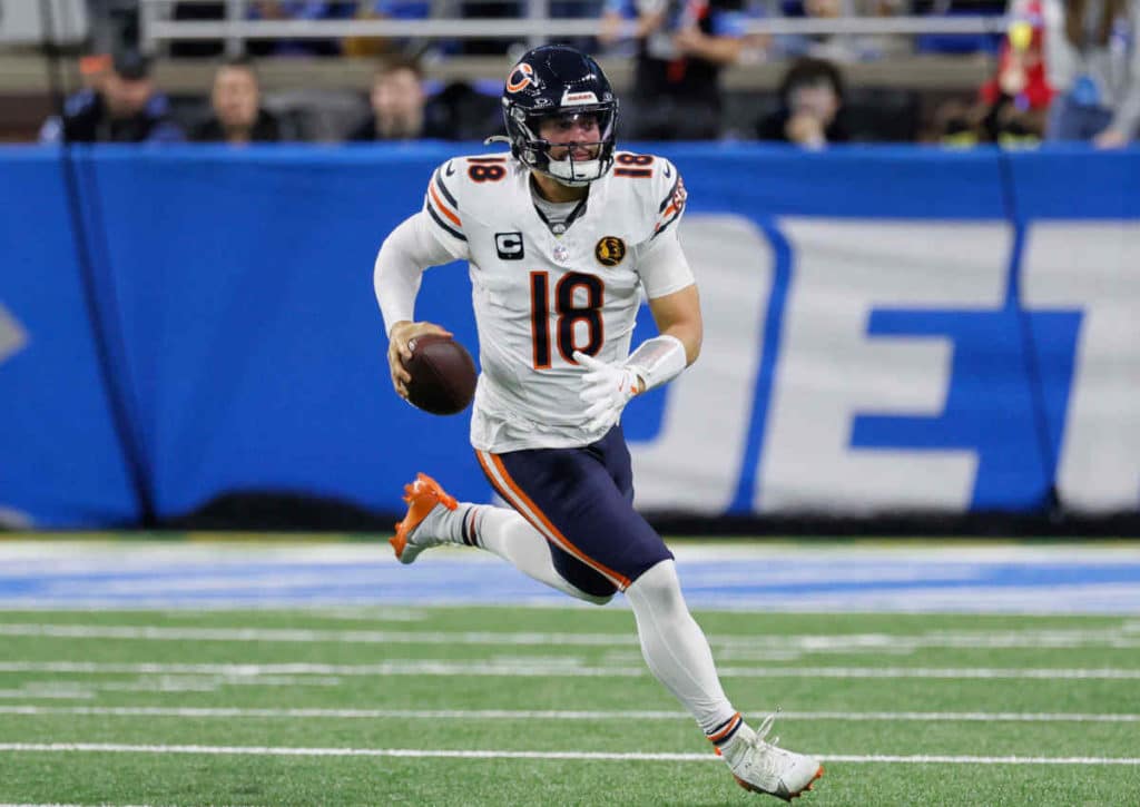 Wird der mobile Quarterback Caleb Williams von den Bears für die 49ers zum Problem?